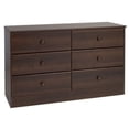 thumbnail image 1 of Wright Home Commode en Bois Massif 6 Tiroirs Finition Espresso, 1 of 4