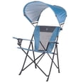 thumbnail image 2 of GCI Outdoor SunShade Comfort Pro Portable Folding Canopy Chair, Lichen Blue, 2 of 10