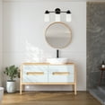 thumbnail image 6 of Lalia Home 3 Light Metal and Opaque White Glass Shade Vanity, Oil Rubbed Bronze, 6 of 7