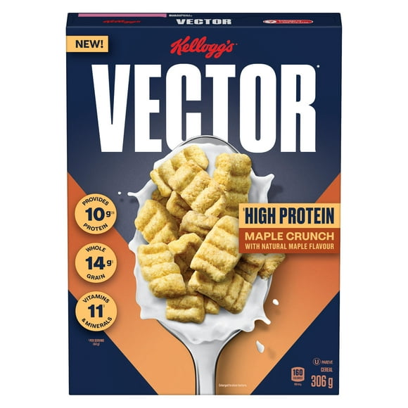 Vector Maple Cereal 306g, Provides 10g of protein
