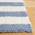 thumbnail image 3 of SAFAVIEH Vermont Yasmin Plaid Area Rug, Ivory/Blue, 6' x 6' Square, 3 of 8