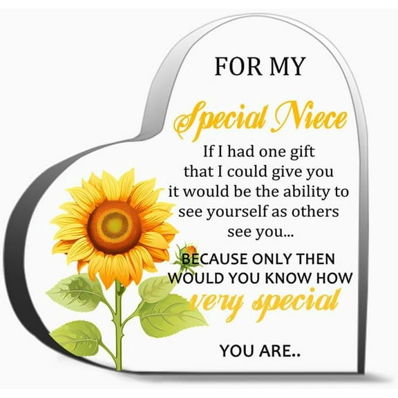 Niece Gifts From Auntie Niece Gifts From Aunt Niece Gifts Gifts For Niece Gifts For Niece From Aunt Gifts Desk Decorative Sign Acrylic Sign For Office Desk Table Shelf