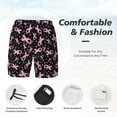 thumbnail image 6 of Picia Breast Cancer Awareness (2) pattern Mens Swim Trunks with Compression Liner Stretch Beach Shorts Quick Dry with Zipper Pockets No-Chafing Board Shorts-Medium, 6 of 9