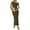 Army Green, variant on Summer Wedding Guest Dresses for Women One Shoulder Bodycon Ruched Mesh Formal Cocktail Spring Fall Maxi Dress