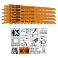 thumbnail image 2 of CMT JS644D-5 6 TPI HCS Reciprocating Saw Blades for DCS387, RS428, RS428, 2 of 4