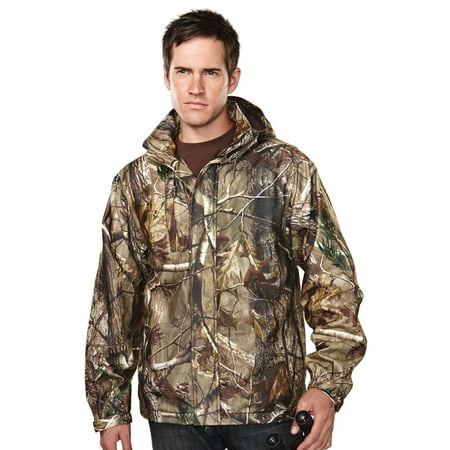 Tri-Mountain Men's Waterproof Camo Shell Jacket