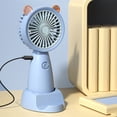 thumbnail image 4 of Bearachild Mini ventilador USB eléctrico Ventiladores de mano Base silenciosa de Enfriamiento de dibujos animados al aire libre Soporte para Type2 NO2, 4 of 6