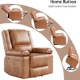 thumbnail image 4 of Bingirl Fauteuil Inclinable Releveur de 22 Pouces en Cuir PU avec Massage et Chaleur (Brun Rétro), 4 of 8