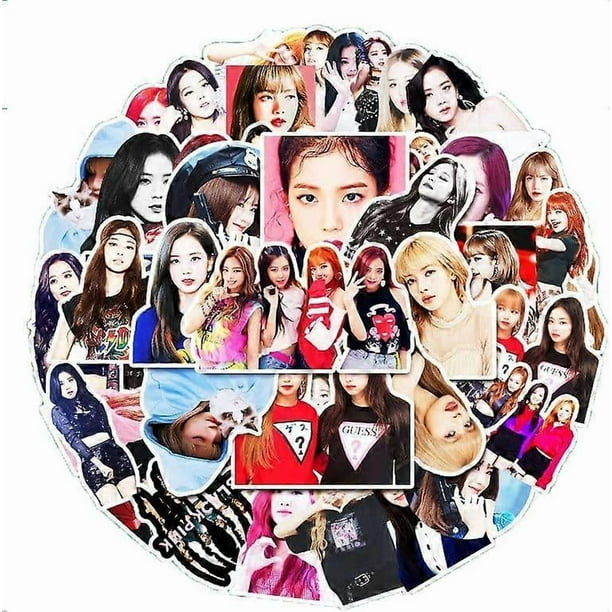 50 Pcs Blackpink Stickers for Kids Teens Adults Boys Girls Gift,Stickers Pack for Laptop,Skateboard,Luggage,Car,Bike