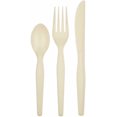 thumbnail image 1 of Bunzl Prime Source Polypropylene Extra Heavy Fork Knife Teaspoon Champagne Cutlery Kit -- 500 per case., 1 of 1