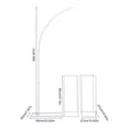 thumbnail image 5 of Modern Wedding Arch Flower Stand Set, 2PCS Metal Rectangular+1PC Arch Ballon Stand White, 5 of 11