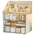 thumbnail image 1 of Estuche organizador de maquillaje Omeily, tamaño grande, diseño transparente, 1 of 7