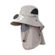 thumbnail image 3 of Sombrero para exteriores con ala, transpirable, ligero, para hombres y mujeres, con solapa para el cuello. Gris claro, 3 of 9