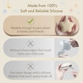 thumbnail image 2 of Moonkie Silicone Pacifier Holder, Cute Portable Pacifier Case, 2 Pack, 2 of 8
