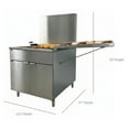 thumbnail image 3 of NSF Flat Bottom Funnel Cake & Donut Fryer, 170-lb Oil, 120,000 BTU, LP Gas, ETL Listed, Stainless Steel, 3 of 19