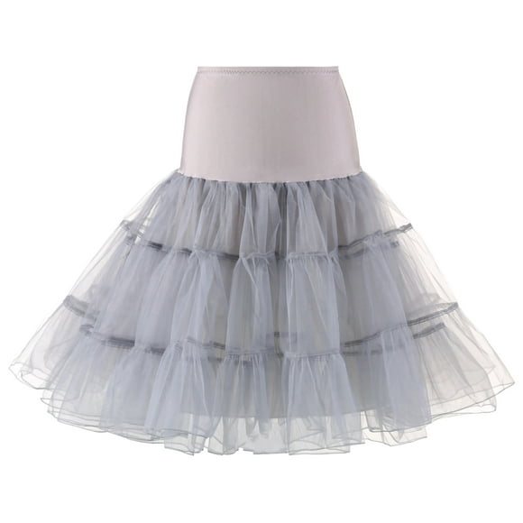 Jupon en Tulle Vintage des années 50 pour femmes, sous-jupe Tutu demi-glissante