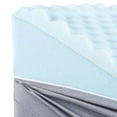 thumbnail image 5 of HealthSmart Bed Wedge Pillow and Triangle Wedge with Elevated Incline for Neck, Back & Knee Pain, Headaches, Shoulders, Foot Support or Restless Leg Syndrome, Gray Links, 24 x 24 x 7", Blue Moroccan, 5 of 7