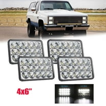 For Chevrolet Monte Carlo SS 1980-1988 El Camino 4x6" LED Headlights Hi/Lo 4PCS