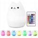 thumbnail image 1 of Lindo colorido silicona mascota gatito mascota Control remoto noche luz luminosa ER, 1 of 5