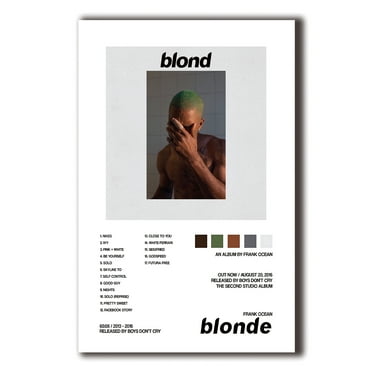 Frank OceanBlond Album Poster 12x18inch (30x46cm) poster, perfect for any room! Frameless art Wall Art Gift