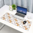 thumbnail image 4 of Rocae Corgi with Hearts for Gaming Mouse Pad, Mouse Pad Large, Office Computer Keyboard Mousepad, Keyboard and Mouse Pad with Stitched Edges,31.5 x 11.8 in, 4 of 5