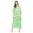 thumbnail image 2 of Gypsie Blu Boho Plus Size Long Kaftans Dress Maxi Kimono Dresses Summer Sleepwear Beach Dress Caftan Style, 2 of 7