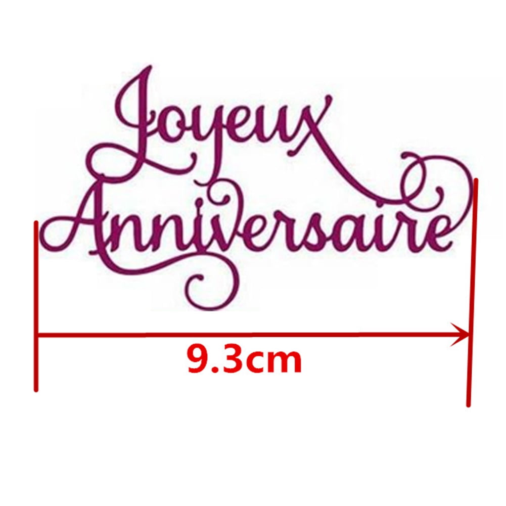 Alloet French Alphabet Cutting Die For Diy Scrapbooking Embossing Die Cuts H4843 Walmart Com