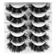 thumbnail image 1 of 5 pares de pestañas postizas de varias capas: aspecto natural y esponjoso, suaves y ligeras, fáciles de aplicar para el maquillaje de ojos diario o de fiesta, 1 of 1