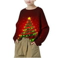 thumbnail image 3 of Chemise à Manches Longues pour Enfants Imprimé Décontracté Ample avec Col Rond, Chemises Amusantes, 3 of 8