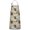 Gray Highland Cow, variant on Blue Highland Cow Flower Leaf Pattern Apron-Garden Aprons for Women with Pockets-Cotton Linen Waterproof Kitchen Cooking Gardening Aprons Adjustable for Kitchen,Cooking,BBQ and Salon 33x27 Inch