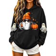 thumbnail image 2 of DIOAZUD Halloween Sweatshirts for Women Plus Size Ghost Graphic Pullover Hoodies Vintage Loose Fit Long Sleeve Sweater Tops Halloween Clothes, 2 of 5