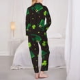 thumbnail image 5 of Disketp Pajamas Set Long Sleeve Sleepwear Womens Button Down Nightwear Pj Sets-St. Patrick'S Day8, 5 of 9