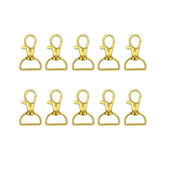 Matsuzay Llavero de 10 Uds., llavero de diario, colgante de Hardware resistente multifuncional, anillos divididos, llavero dorado Type3 NO3 Matsuzay HA062248-02B