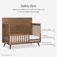 thumbnail image 4 of Evolur Convertible Crib Toddler Guard Rail, Sugar Cane, 4 of 9