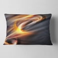 thumbnail image 2 of Designart Yellow Gray Light Art - Abstract Throw Pillow - 12x20, 2 of 5