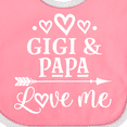 thumbnail image 4 of Inktastic Gigi and Papa Love Me Boys or Girls Baby Bib, 4 of 4