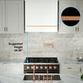 thumbnail image 4 of Akicon Range Hood 30 Inch, 600 CFM Stainless Steel Vent Hood with Powerful Range Hood Insert, Modern Square Kitchen Hood with 3 Speed Control, LED Lights, Baffle Filters, Wall Mounted (AK-HS30HA-SWC), 4 of 7