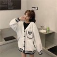 thumbnail image 1 of Las Mujeres Americanas Uniforme de Béisbol Abrigo de Todos Los Partidos Suelta Versión Coreana Estudiante Sudadera Chaqueta de Moda, 1 of 7