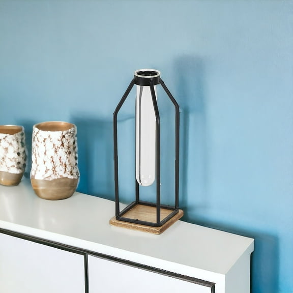 HomeRoots 11" Black Glass Sculpture