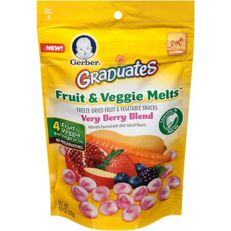 Gerber Graduates Fruit & Veggie Melts Freeze-Dried Fruit and Vegetable