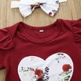 thumbnail image 6 of Fesfesfes Baby Bodysuit Girls Infant Onesies Set Floral Romper Jumpsuit Bowknot Shorts Outfits, 6 of 9