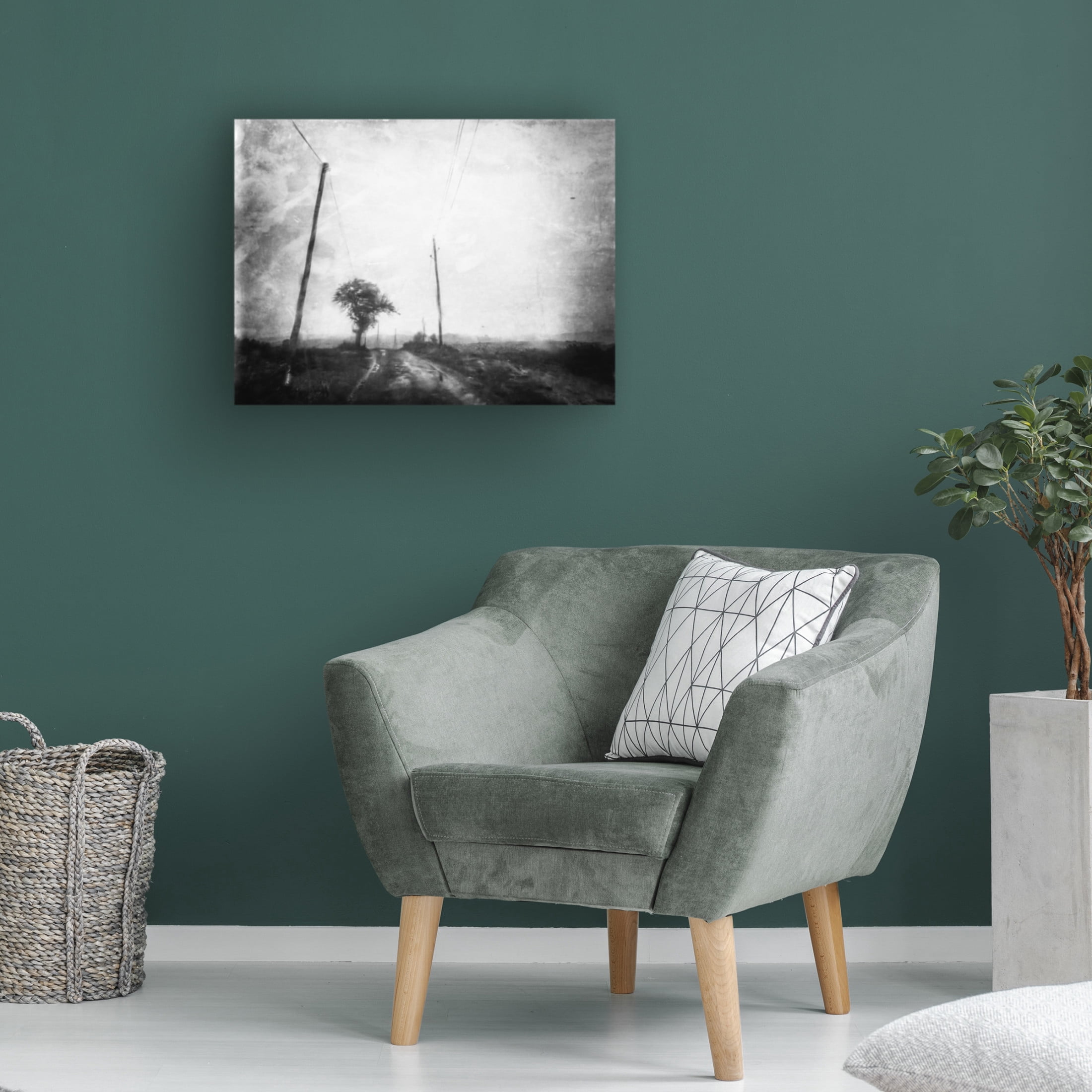 Canvas Wall Art - Delphine Margau 'Like A Rainy Day' Wall Art for Living Room, Bedroom, or Office Décor by Trademark Fine Art - 32 x 24 Inches
