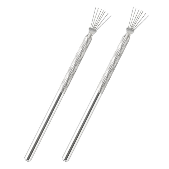unbranded 2Ud Herramienta De Textura Para Cerámica En Metal Para Esculpir Y Crear Detalles Realistas
