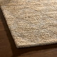 thumbnail image 3 of TOWN & COUNTRY TERRA Sol Interwoven Diamond Hand-Knotted Flatwoven 100% Natural Jute Area Rug, Natural/Black, 5'x7’, 3 of 9