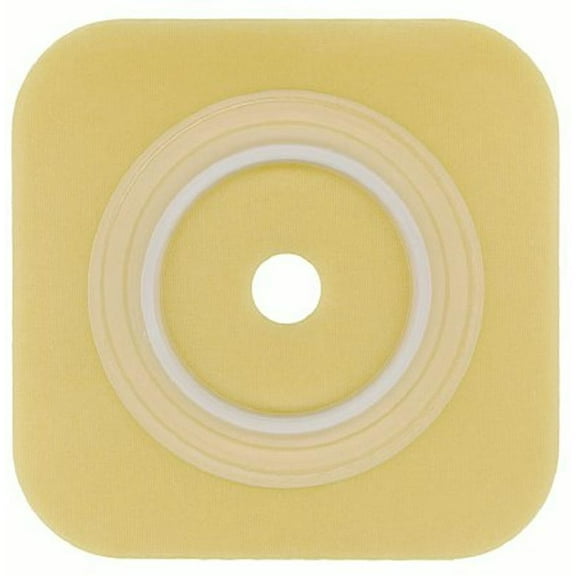 Sur-Fit Natura Colostomy Barrier Trim to Fit, Extended Wear Durahesive, Without Tape 1-3/4 Inch Flange Hydrocolloid 1 to 1-1/4 Inch Stoma 4 X 4 Inch, 413155 - EACH