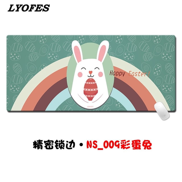 Alfombrilla de escritorio grande con estampado de dibujos animados para Gaming, alfombrilla de ratón para Gamer Kawaii, teclado de casa, PC, ordenador, accesorios de oficina LIUWENJING unisex