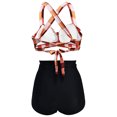 thumbnail image 4 of Conjunto de bikini bandeau para mujer, bañador sexy de cintura alta, traje de baño push up, tankini retro con cuello halter y relleno, 4 of 6