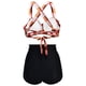 thumbnail image 4 of Conjunto de bikini bandeau para mujer, bañador sexy de cintura alta, traje de baño push up, tankini retro con cuello halter y relleno, 4 of 6