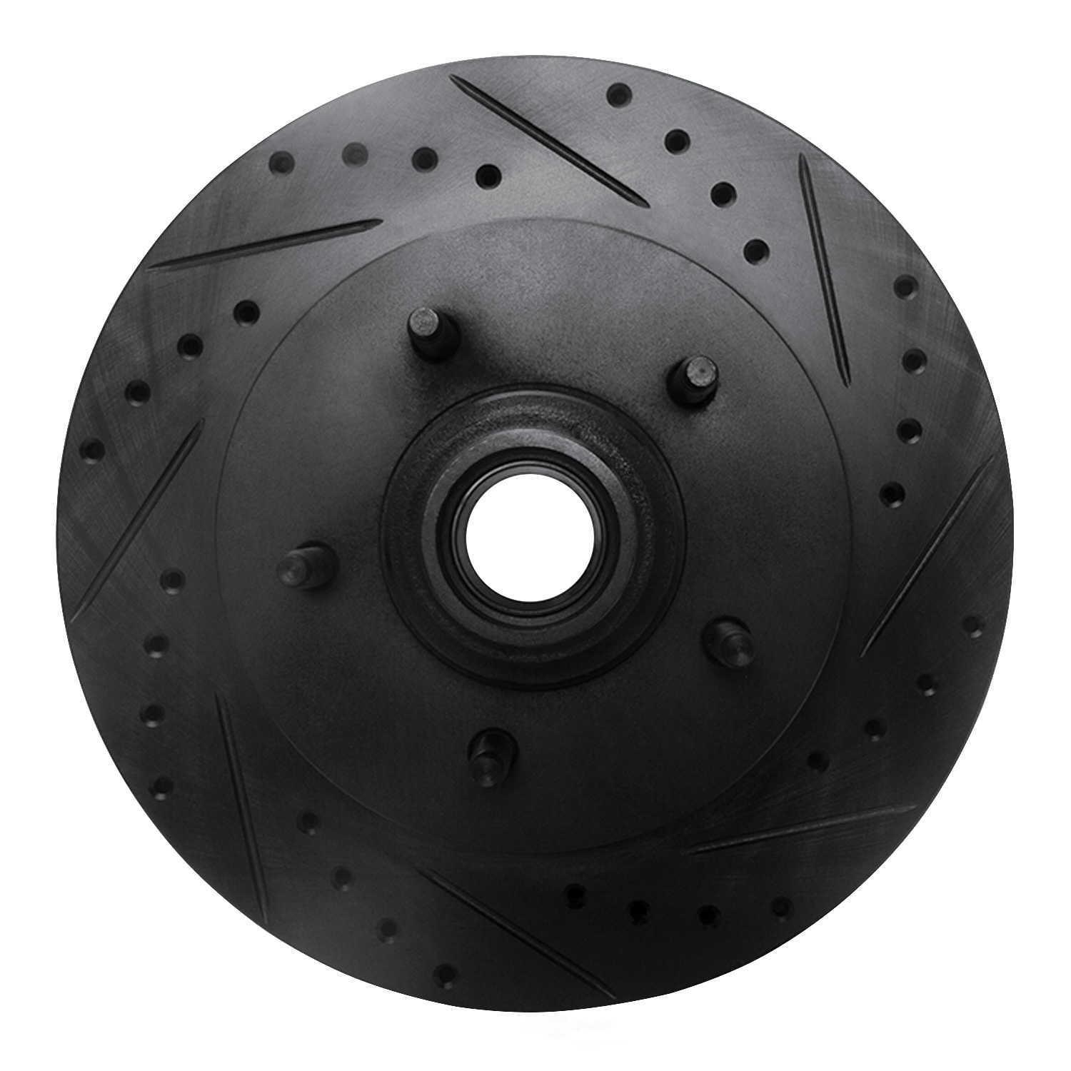 Dynamic Friction Company 633-54153R DFC Brake Rotor - Drilled And Slotted - Black