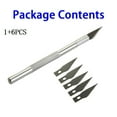 thumbnail image 1 of HLONK cutter Blade Cutter Non-slip Handle Arts Craft Cutting Tool Wood Paper 6 Blades, 1 of 7
